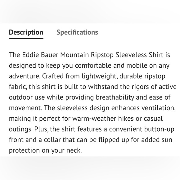 Eddie Bauer Mountain Ripstop Pink Box Pattern Sleeveless Shirt - Picture 8 of 12